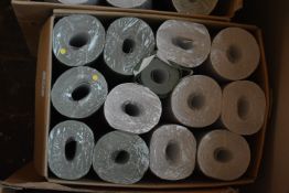 *12x Assorted Rolls of Wallpaper, plus 1x Open Roll