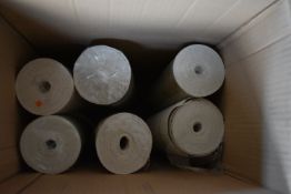 *5x Assorted Rolls of Wallpaper, plus 1x Open Roll
