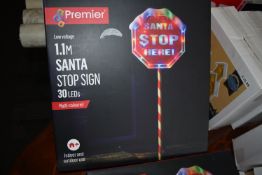 *Premier 1.1m Santa Stop Sign with 30 LEDs