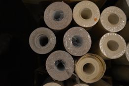 *7x Assorted Rolls of Wallpaper, plus 1x Open Roll