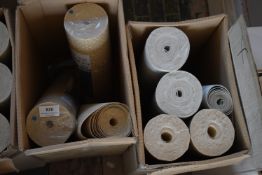 *Two Boxes Containing Assorted Rolls of Wallpaper