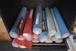 *16x Roll of BN Wallpaper (7x 219510 Pale Green, 3x 219513 Blue, and 6x 219506 Red)