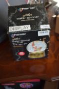 *Premier Glitter Water Spinner Warm White LED Snow Globe