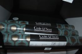 *3x Roll of Coal & Son 95/3018 Wallpaper