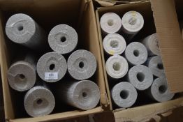*Two Boxes Containing Assorted Rolls of Wallpaper