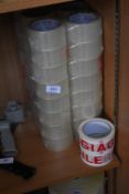 *48x Rolls of Packing Tape, and 2c Rolls of Fragile Tape