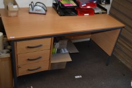 *Pine Effect Desk with Lefthand Drawers 75x150cm x 74cm tall