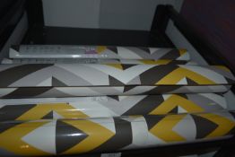 *5x Roll of Lutece 51186902 Wallpaper, plus 1x Open Roll