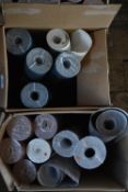 *Two Boxes Containing Assorted Rolls of Wallpaper