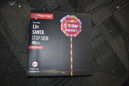 *Premier 1.1m Santa Stop Sign with 30 LEDs