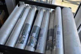 *8x Roll of Vintage Damasks G34128 Wallpaper, plus 2x Open Roll