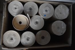 *9x Assorted Rolls of Wallpaper, plus 1x Open Roll
