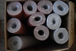 *9x Assorted Rolls of Wallpaper, plus 1x Open Roll