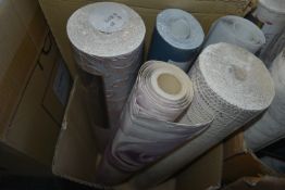 *3x Assorted Rolls of Wallpaper, plus 2x Open Rolls
