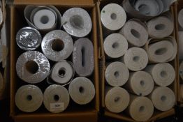 *Two Boxes Containing Assorted Rolls of Wallpaper