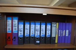 *Quantity of Assorted Box Files, Lever Arch Files, and Filing Separators