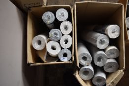 *Box Containing Assorted Rolls of Wallpaper