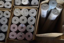*Two Boxes Containing Assorted Rolls of Wallpaper