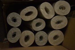 *9x Assorted Rolls of Wallpaper, plus 1x Open Roll