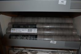 *3x Rolls of Urban Concrete UC21324 Wallpaper, plus 1x Open Roll