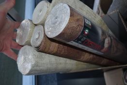 *3x Roll of Christiana Masi 70cm Wallpaper (1x 7608, 2x 7622) plus 2x Open Roll