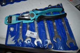 *Pliers, and a Spanner Set 8mm – 17mm