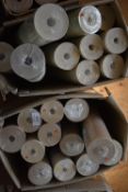 *Two Boxes Containing Assorted Rolls of Wallpaper