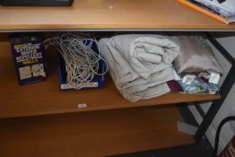 *Contents of Shelf to Include Exterior Wall Repellent, Cables, Curtains, Cushions, etc.