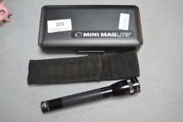 Mini Maglite Torch with Case