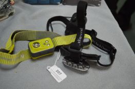 Two Black Diamond LED Head Torches