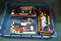 Four Scalextric Racing Cars