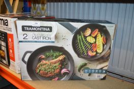 *Tramontina Enamelled Cast Iron Skillet 2pk