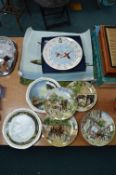 Coalport Red Arrows Wall Plate, Wedgwood Plates, and Aircraft Posters