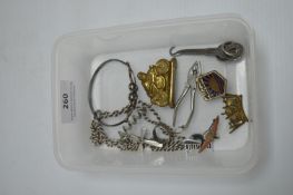 Motoring Badges, Silver Crucifix, etc.