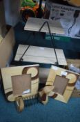 Wooden Shelves, Photo Frames