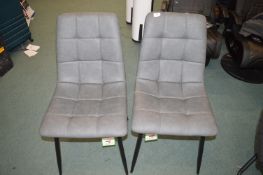 *Two Leatherette Side Chairs