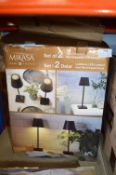 *Mikasa Rechargeable LED Lamps 2pk