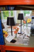 *Mikasa Rechargeable LED Lamps 2pk