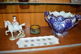 Assorted Pottery Dishes and Figures