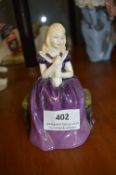 Royal Doulton Figure of a Young Girl with Rabbit