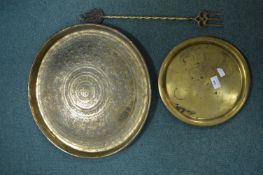 Two Brass Trays and a Toasting Fork