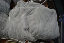 *Berkshire Grey Faux Fur Heated Throw
