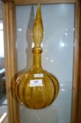 Amber Apothecary Jar