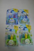 Four Febreze Air Freshener Refills