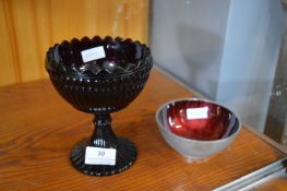 Two Glass Dishes
