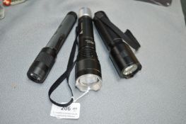Three Assorted LED Torches