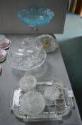 Glassware Including Cake Stand etc.