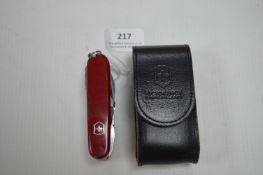 Victorinox Swiss Army Knife with Leather Case