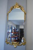 Ornate Part Gilt Framed Mirror