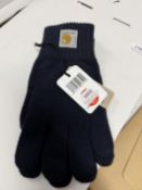 *Pair of Carhartt WIP Dark Navy Gloves Size: L-XL